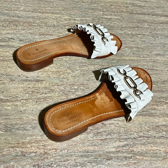 Kate Spade ♠️ white leather sandals - Picture 6 of 15